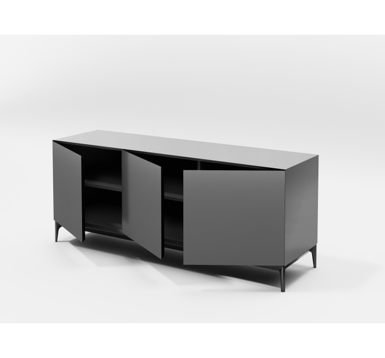 Пряма тумба під телевізор Alpha 2 Gray2